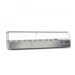 22SBS09-18 SOĞUTMALI SET ÜSTÜ SALAD BAR 9 KÜVET – Setüstü | 65 V | Paslanmaz Çelik | Termostatlı | Restoran Kullanımı