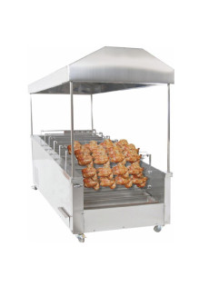 KM012-6 KÖMÜRLÜ YATAY TİP PİLİÇ MAKİNESİ 60&#39;LI – Paslanmaz Çelik | Restoran Kullanımı