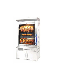 M015B DÖKÜMLÜ PİLİÇ MAKİNESİ 55&#39;Lİ – Gazlı/LPG | Tamburlu | Paslanmaz Çelik | Restoran Kullanımı