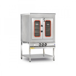 M016E ELEKTRİKLİ PASTA BÖREK FIRINI – Elektrikli | 380 V | Paslanmaz Çelik | Cam Kapı | Aydınlatma | Termostatlı