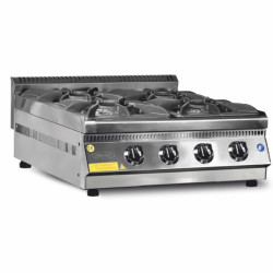 OC4/70MX-6S Gazlı Ocak – Gazlı/LPG | Paslanmaz Çelik | Termostatlı – OC4/70MX-6S